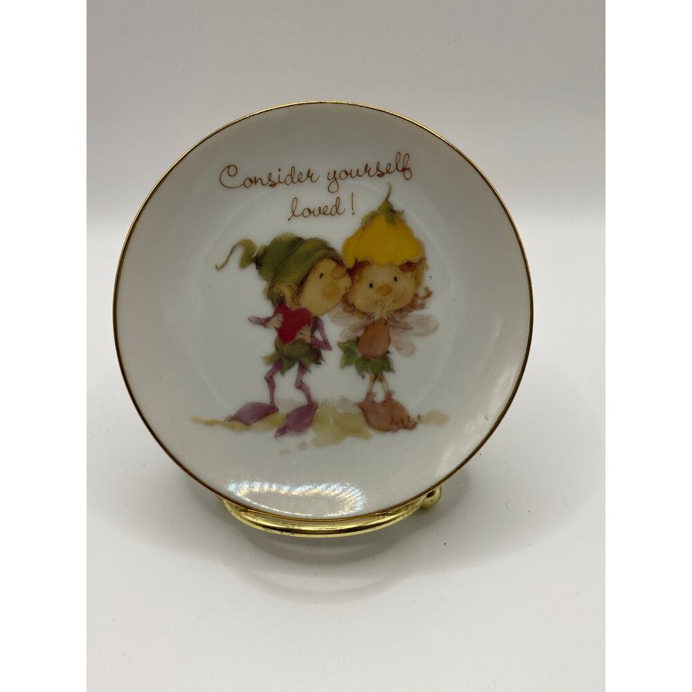 “Consider Yourself Loved!" Lasting Treasures Porcelain 4”Plate, Made in Japan